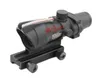 Tactische ACOG 1x32 Fiber Source Red Dot Scope met Real Red Fiber Richtkijkers Black2875302