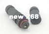 5 unids/lote M19 2 pines LED conector impermeable montaje macho hembra conexión rápida conector de cable de Terminal eléctrico de nailon