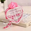 30st Creative European Style Tinplate Heart Shaped Candy Box Flower Car Candy Box Romantisk Bröllop Tillbehör 3 Färger