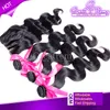 4pcs/lot Virgin Human hair bundle with closure Brazilian hair body wave 3 bundles with 1piece closure free/middle/three part factory outlet