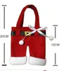 سكين عيد الميلاد وحاملي الشوكة سكاكين الشوك حقيبة ثلج على شكل عيد الميلاد سانتا كلوز الطرف لوازم الديكور CT04