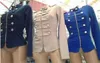 Новая модная одежда Краткая куртка для абзаца женщина Женщины Женщина Дворчатая куртка пальто Шитсуке талия