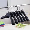 2016 new Luxury Thick Black Plastic Hanger for Coats Garment,Anti-slip, Man's Style Hangers & Racks free shipping