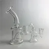 6 Inch Glass Bong Water Pipes with 14mm Female Clear Thick Beaker Cyclone Mini Bongs for Quartz Banger Nail Hand Smoking