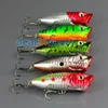 Fiske Topwater Floating Popper Poper Lure Hooks Crank Baits 13g /6.5cm 2.55 "Gratis frakt FYE017