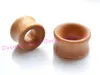 Brown Wood Flesh Tunnel Ear Plug Expander Piercing Fashion Body Jewelry 8mm 20mm Double Flare Earring Whole233Y