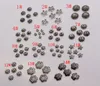 300pcs Antique silver Alloy 14- Style Flower Bead Cap For Jewelry Accessories (mm30)