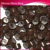 10000pieces 50mm30mm30mm Black Micro Silicone Ringslinksbeads for Human Hair Extensions 6 Färger Valfritt1678225