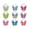 Metal Foldable Bag Purse Hook Bag Hanger/Purse Hook/Handbag Holder Shell Bag Folding Table Butterfly Bling Colors ZA5220