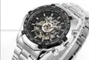 Hot 2024 Vinnare Brand Luxury Sport Men Automatic Skeleton Mechanical Military Watch Men Full Steel Rostly Band Reloj