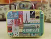 20pcs Retro Suitcase Candy Box Sweet Love Wedding Party Gift Jewelry Tin plate Boxes Mix 6 Style New