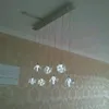 Crystal Cube Bar Teller Hanglamp Moderne Eetkamer Vierkante Glas Hanglamp Restaurant Fashion Hanglamp Lighting Fixture