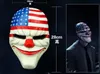 NOWOŚĆ 1PCS PAYDAY 2 Maski imprezowe maski dokkwork Mężczyźni Cosplay Maska Maska Fancy Dress Party Halloween Mask5590707