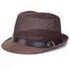 Gros-Été Femmes Hommes Fedoras Unisexe Casual Creux Mesh Caps Jazz Chapeaux Fedora Casual Mâle Chapeau 2016 Mode