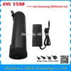 48V 15AH li ion ebike battery 750W 48V 15AH Bottle battery pack use Samsung 3000mah cell 20A BMS with 54.6V 2A Charger