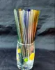 Livraison gratuite nouveau tuyau en verre solide épais, pièces de narguilé/bong en verre, longueur 20 cm, couleur livraison aléatoire