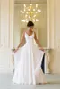 Naomi Neoh 2017 Newest Wedding Dress Champagne Sweep Train Flower Sash Chiffon Summer Beach Wedding Dresses Bridal Gowns Custom made