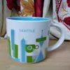 Capacidad de 14 oz Ceramic Starbucks City Cities American Cafet Taza taza de caf￩ con caja original Seattle City205b