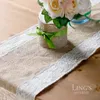 New Arrival Wedding table Cloth 30*275cm Confetti Linen table flag wedding venue decoration wedding supplies lace Edge