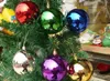 Sex stycke 1,2-3,9 tum plastbauble jul dekorativa bollar för att dekorera Chrismas Tree Plastic Ball Gratis frakt CB0102