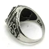 2st Snabb leverans Hot Selling Ganesh Ring 316L Rostfritt Stål Mode Smycken Cool Biker Lotus Ganesh Ring
