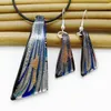 6 Set Colori misti Eleganti forme di coltello Collane Orecchini Set di gioielli disponibili Vetro di Murano Murano Moda Spiaggia etnica