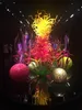 Colored Lamps Indoor Garden Art Deco Hand Blown Murano Glass Floor Lamp Large Sculpture for Hotel Project