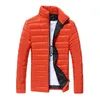 가을 - 남자 패션 겨울 고체 여러 가지 빛깔의 긴 소매 Outwear 코튼 패딩 재킷 코트 M / L / XL / XXL / XXXL