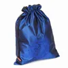 Seyahat depolama torbası için ince işlemeli Çin ejderha ayakkabı çantaları saten kumaş yeniden kullanılabilir çekme toz torbası ayakkabılar için kapak 10 adet/lot