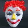 Dance Party Cos Clown Mask Children Children Hallowmas Venetian Mask Masquerade Full Face Masks With Wig Hairpiece Festive Event Supples5846490