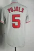 2015 # 5 Albert Pujols Red Cool Base Stitched Jersey, 2015 Baseball Jersey, prezzo basso e maglie da baseball economiche di qualità