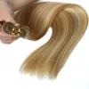 ELIBESS Hair -#P27/613 Straight Wave 14 to 24 Inches 120g Per Piece Machine Remy Hair Bundles Hair Weaves