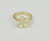 إكسسوارات الموضة 18K Gold Platedsmall Flower Daisy Punk Mini Midi Ring Jewelry for Women Men Gift5917520