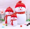 Decorations Outdoor christmas decoChritmas Small Snowman With Colorful For Chrismas Cute Christmas Scene Decorations Santa Claus Snowman Xmas