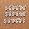 Monarch Butterfly Spacer Charm Beads 110pcs/lot Hot 17.7x14mm Antique Silver Pendants Jewelry DIY L1120