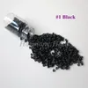 Micro perline rivestite in silicone di alluminio per capelli I-tip ed estensioni dei capelli con micro anello all'ingrosso 1000 pezzi/bottiglia 5*3*3mm #11 marrone chiaro