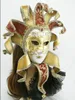 Enkelt paket Brasilien karnevalsmask i Venedig Karneval Musik Stil Hand Rita tredimensionell kornmaskerad mask Gratis frakt FD05