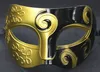 25 sztuk Gorący Boże Narodzenie Halloween Maska Połowa Boczna Malarstwo Prince Baron Występy Party Maska Masquerade Kulki Maski 16 * 9 cm Darmowa Wysyłka