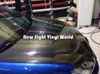 Premium Super Shiny Black Gloss 5D Carbon Fibre Vinyl Car Wrap Film Air Bubble Car Styling210G