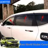 سيارة التصميم المظلات الملاجئ 4 قطعة / الوحدة نافذة أقنعة لهوندا crv cr-v 5th 2017 2018 الشمس المطر درع نافذة تقليم ملصقات الأغطية