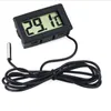 Mini LCD Digital Termometer Temperaturgivare Kylskåp Frys Termometrar -50 ~ 110C Controller GT Svart FY-10 Temperaturer 2022