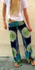 Letni styl Wysoka Talia Kobiety Spodnie Sportowe Czeski Kwiatowy Drukowane Długie Spodnie Luźne Spodnie Szerokie Spodnie S-L Classic Exuma Spodnie Darmowa Wysyłka