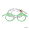 Lunettes de paille amusantes et créatives pour enfants, bricolage, dessin animé, mignon, amusant, farfelu, jouets en paille, articles ménagers, jouet pour boissons