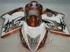 100% injektionsfeedningar för Suzuki Hayabusa GSX1300R 2008 2009 2010 2013 Brown White GSX 1300R 08-14 Fairing Kits GSXR1300 IK09