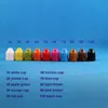 8 мл 100 шт., высококачественные пластиковые бутылки-капельницы из ПЭНП с защитными крышками для детей, безопасные сжимаемые бутылки с короткой соской