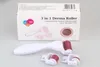 Kit 3 en 1 Derma Roller, micro-aiguilles en acier inoxydable, 180/600/1200 aiguilles, soins de la peau pour le corps et le visage