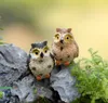 4pcs Miniatur Owl DIY Bastel Waldblume Blume Pflanzer Garten Home Dekoration Fairy World Dekoration9770329