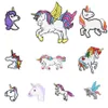 10 sztuk Gorąca Sprzedaż Unicorn Plastes Do Odzieżowy Żelazo Na Transfer Aplikacja Kids Patches dla Dżinsy Torby DIY Szyć na Naklejki Haftowe