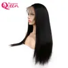 Brasilianska raka spets frontala hår peruker för svart kvinna 130% densitet glödlösa peruker med baby hår naturlig hårlinje