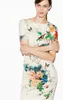 Promotion! Euramerican Style Women Peony Floral Print Cheongsam Vintage Bodycon Dress Ladies Fashion Short Sleeve Dress Zy153